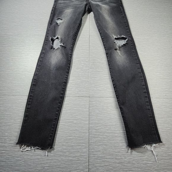STS Blue Emma Ankle Skinny Black Distressed Jeans Womens Size 26 - Picture 3 of 12